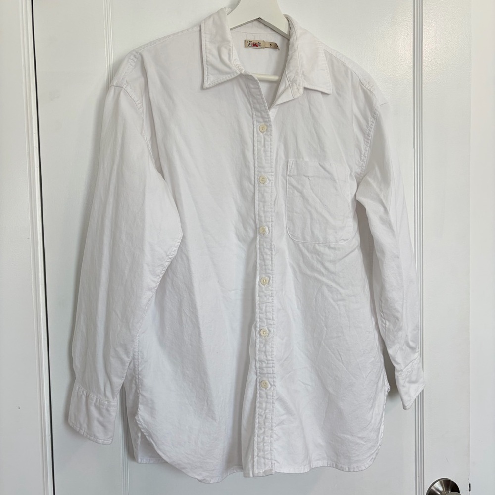 Faherty Stretch Oxford Relaxed Organic Cotton Shirt - Picture 14 of 16